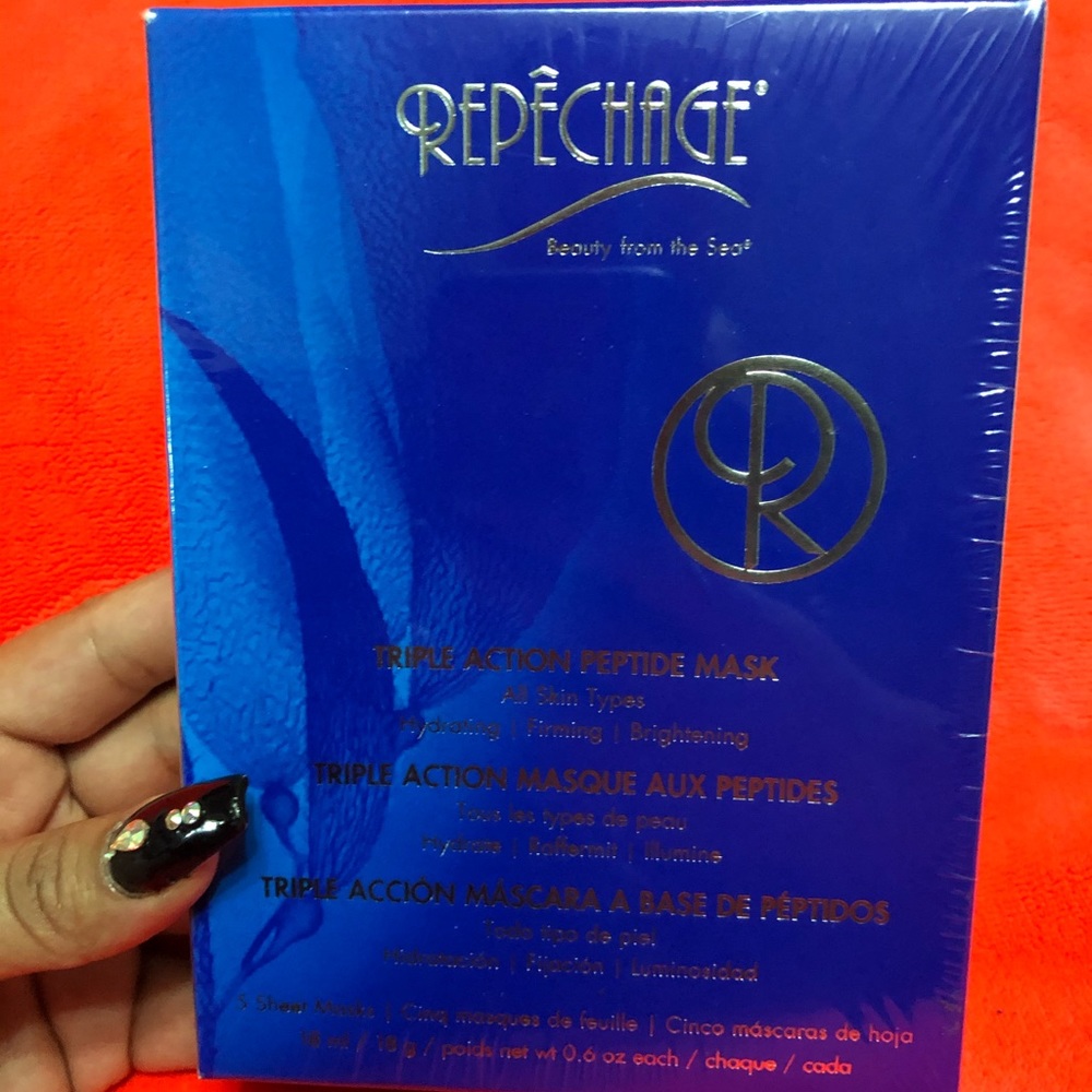 Triple action peptide mask